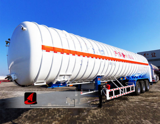 Κίνα Επαγγελματικό LNG φορτηγών 52.6CBM ρυμουλκών τρακτέρ ρυμουλκό δεξαμενών με 3 άξονες προμηθευτής