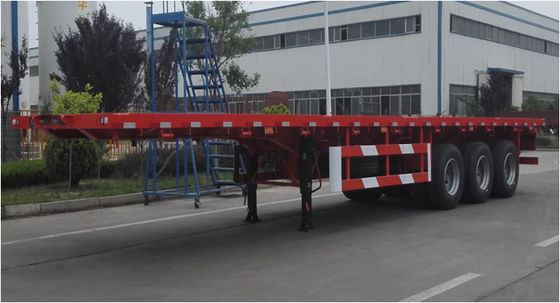 Κίνα ημι ρυμουλκό κρεβατιών 3 13meters αξόνων επίπεδο για τα εμπορευματοκιβώτια 20ft/40ft από την Κίνα στην τιμή Fuwa 3 εργοστασίων ρυμουλκό αξόνων προμηθευτής