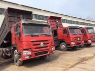 Κίνα Χρησιμοποιημένο Tipper 6X4 φορτηγών απορρίψεων κόκκινου χρώματος 336HP HOWO με τη καλή συνθήκη εργοστάσιο