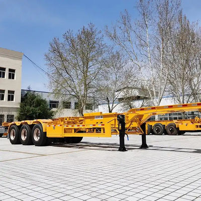 3 άξονες 40ft 20ft Σκελετό Semi Trailers 20ft 40ft 45ft δοχείο με 12 κλειδαριά στροφή